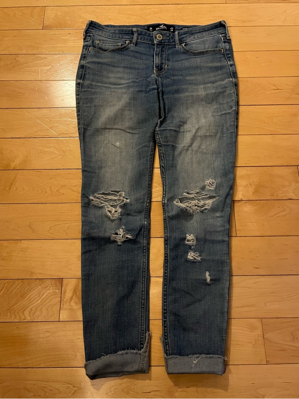 Hollister Low Rise Super Skinny Blue Women's Jeans